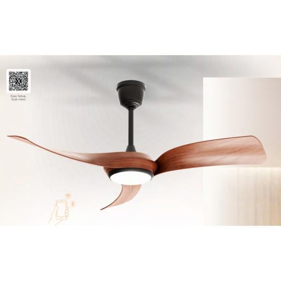 Sturlite's Aerodyne 13200mm ceiling fan(Black+Walnut)