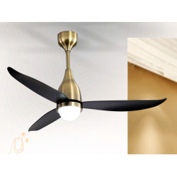 Sturlite's Midoro 1320mm ceiling fan(Antique Brass+Black)