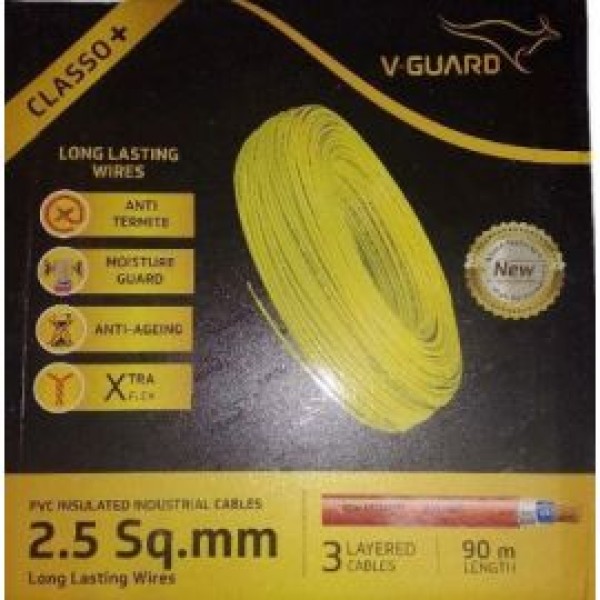 V-Guard 2.50SQ MM 90MTR Classo+ House Wires(Black)