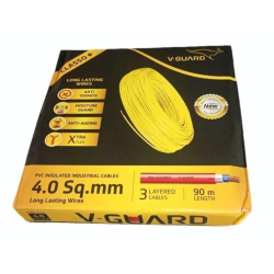 V-Guard 4.00SQ MM 90MTR Classo+ House Wires(Blue)