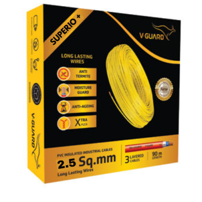 V-Guard 2.50SQ MM 90MTR Superio House Wires(Red)