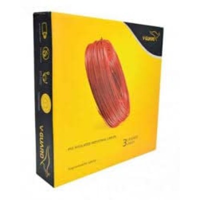 V-Guard 6.00SQ MM 90MTR Superio House Wires(Red)