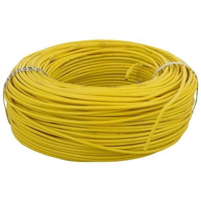 V-Guard 6.00 SQ MM 200MTR House Wiring Cables Project Coil(Yellow)