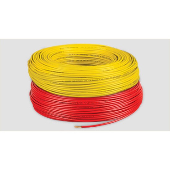 V-Guard 1.50 SQ MM 200MTR FRLSH House Wiring Cables Project Coil(Yellow)