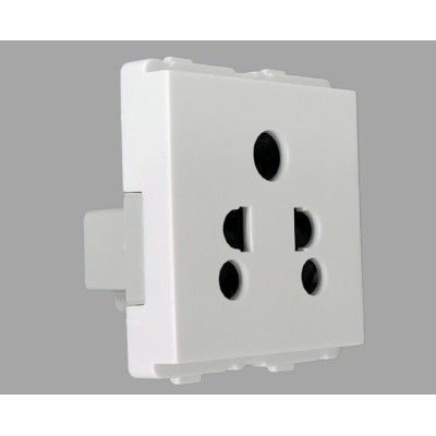 V-Guard Matteo 6A 3 Pin Socket -2M (ISI) Modular Switches 3000504