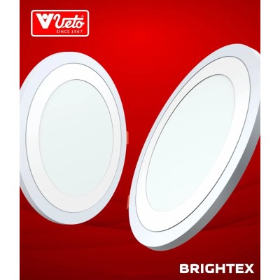 Veto Brightex Slim Panel Round 12+4 {WH+W/W, WH+BL, WH+GN, WH+PK, WH,MULTI(rainbow)}