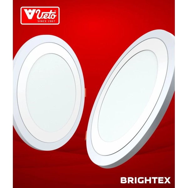 Veto Brightex Slim Panel Round 12+4 {WH+W/W, WH+BL, WH+GN, WH+PK, WH,MULTI(rainbow)}