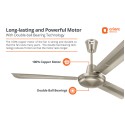 Orient Electric 1200mm Quasar Electroplated Decorative Ceiling Fan (Pewter Finish)