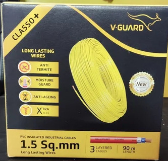 1-5-sq-mm-v-guard-wire-500x500-5 V-Guard 1.50SQ MM 90MTR Classo+ House Wires(Green) - Image 1