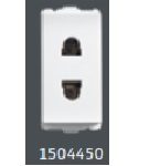 V-Guard Matteo 6A 2 Pin Socket -1M Modular Switches 1504450