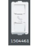 V-Guard Matteo RJ 11 Shuttered Twin Telephone Socket -1M Modular Switches 1504461
