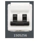 V-Guard Matteo DP Mini MCB C 10A With ISI Mark -2M Modular Switches 1505256