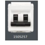 V-Guard Matteo DP Mini MCB C 20A With ISI Mark -2M Modular Switches 1505257