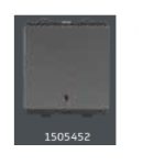 V-Guard Matteo 10 AX 1 Way Switch With Pilot Light - 2 M  Grey (MSG)  Modular Switches 1505452 / 3006083