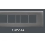 V-Guard Matteo 9 M Cover Plate Grey (MSG) Modular Switches 1505544 / 3006115