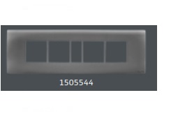 1505544 V-Guard Matteo 9 M Cover Plate Grey (MSG) Modular Switches 1505544 / 3006115 - Image 1