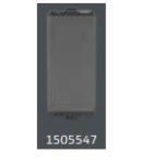 V-Guard Matteo Blank Plate -1M Grey (MSG) Modular Switches 1505547 / 3005984