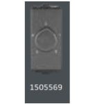 V-Guard Matteo 4 Step Fan Regulator - 1 M(Rotary) Grey (MSG) Modular Switches 1505569 / 3006126