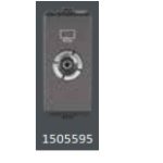 V-Guard Matteo TV Socket - 1 M Grey (MSG) Modular Switches 1505595 / 3006139