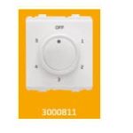 V-Guard Torio  5 Step Fan Regulator -2 M (Rotary)  White Modular Switches 3000811