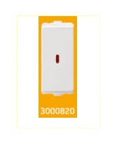 3000820 V-Guard Torio LED Indicator Red -1 M White Modular Switches 3000820 - Image 1