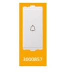 V-Guard Torio  6A Momentary Contact Switch - 1M  White  Modular Switches 3000857