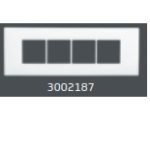 V-Guard Matteo 8 M Cover Plate -Horizontal For 6 M Metal Box White   Modular Switches 3002187 / 3003392
