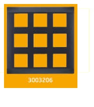 3003206 V-Guard Torio 18 M Cover Plate Black Modular Switches 3003206 - Image 1