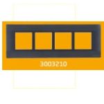 V-Guard Torio 8 M Cover Plate - Horizontal Black Modular Switches 3003210