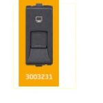 V-Guard Torio RJ 45 Cat 6 - 1 M Black Modular Switches 3003231