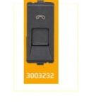 V-Guard Torio RJ 11 Shuttered Telephone  Socket - 1 M Black Modular Switches 3003232