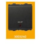 V-Guard Torio 32 A DP Switch With Pilot Light - 2 M Black Modular Switches 3003240