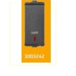 V-Guard Torio 16AX  1 Way  Switch With Pilot Light - 1 M Black Modular Switches 3003242