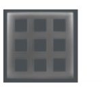 V-Guard Matteo 18 M Cover plate - Mto - Plus  Grey (MSG)  Modular Switches 3003368