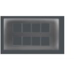 V-Guard Matteo 16 M Cover plate - Mto - Plus  Grey (MSG)  Modular Switches 3003369