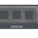 V-Guard Matteo 6 M Cover plate  Mto - Plus  Grey (MSG) Modular Switches 3003373