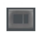 V-Guard Matteo 3 M Cover Plate - Mto - Plus Grey (MSG) Modular Switches 3003375