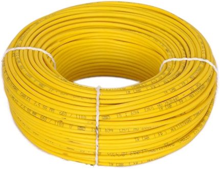 V-Guard 1.50 SQ MM 200MTR House Wiring Cables Project Coil(Yellow)