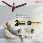Orient Rapid Air High Speed Ceiling Fan Brown - Image 2