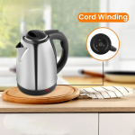 Remi Electric Kettle with Stainless Steel Body, 1.5litre, used for boiling Water, making tea and coffee, instant noodles, soup etc. (Silver) - Image 2