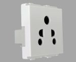 V-Guard Matteo 6A 3 Pin Socket -2M (ISI) Modular Switches 3000504