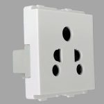 V-Guard Matteo 6A 3 Pin Socket -2M (ISI) Modular Switches 3000504