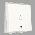 V Guard Matteo 10A Mega Bell Push Switch with Indicator White 1504445