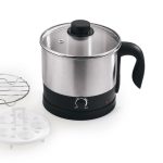 Remi Multifunction Electric Kettle with Stainless Steel Body, 1litre, used for boiling Water, making tea and coffee, instant noodles, soup etc. (Silver)