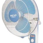 Remi Electric OSC 16" Royale Wall Fan (White & Blue) with silver coated guard