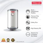 Racold CDR DLX Plus 35L Vertical 2KW Energy Efficient Storage Water Heater(Geyser) with Free Standard Installation & Pipes | Temperature Display | Temperature Knob | Titanium Enameled Coating - Image 2