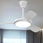 Sturlite's Symbio 1067mm ceiling fan(White+ Chrome Trim)