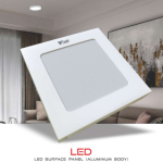 Veto LED Surface Panel Ceiling Lights with aluminium Body (D/L, W/W) 18W RND