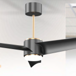 Sturlite's X Airre 1320mm ceiling fan(Black+Rose Gold Trim)