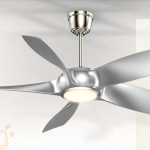 Sturlite's Emporia 1320mm ceiling fan(Satin Nickel+ Silver)